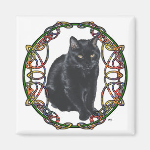 Imã Gato Preto Nó Celta