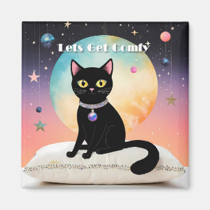 Imã Gato Preto - Vamos nos Sentir Confortáveis