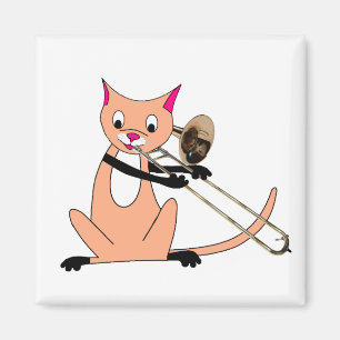 Imã Gato que joga o Trombone