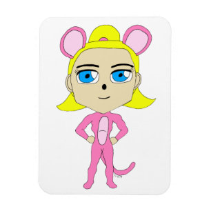 Ímã gato rosa