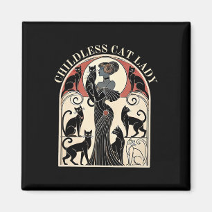 Imã Gato Sem Fios Gata Gato Karma Retro Engraçado