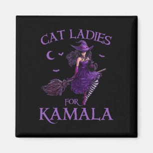 Imã Gato Senhoras Para Kamala Harris 2024 Bruxas Harri