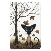 Gato Siamês por BiHrLe Autumn Magnet