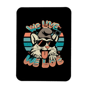 Ímã Gato Smurf - Nós Vivemos Nós Amamos 