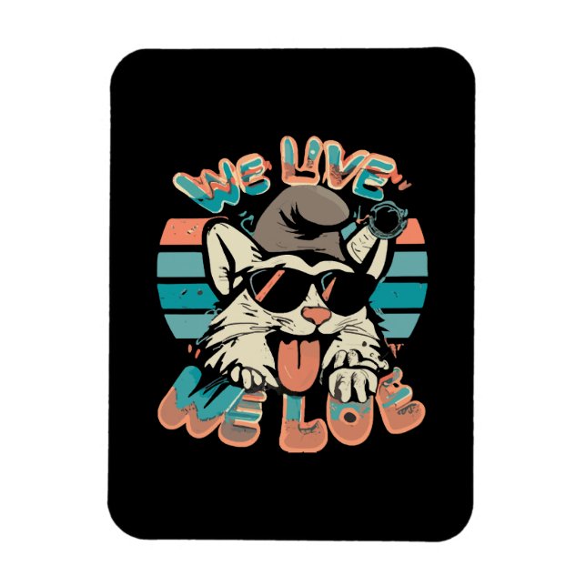 Ímã Gato Smurf - Nós Vivemos Nós Amamos  (Vertical)