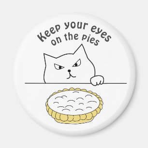 Imã Gato Sneaky Engraçado depois da Ilustração da T