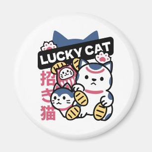Imã Gato Sortudo Maneki Neko – Gato da Sorte Japonês