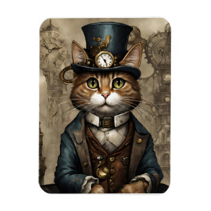 Ímã Gato Steampunk