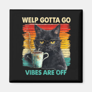 Imã Gato Tabby Engraçado Filhote Tenho Que Ir Dito Sar