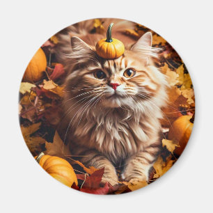 Imã Gato Whimsso com Magnetos de Pumpkins