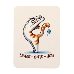 Ímã Gato Yoga Pose - Yoga - Gatos - Alegria