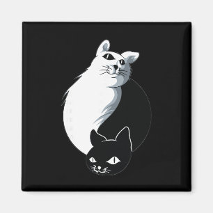 Imã Gato Yoga Ying Yang