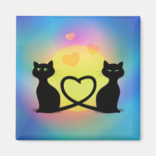 Imã Gatos Apaixonados
