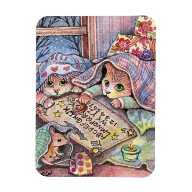 Ímã Gatos Assustadores (Vertical)