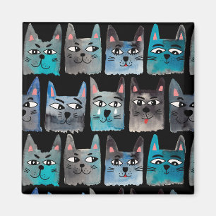 Imã Gatos azuis