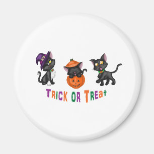 Imã Gatos bonitos do Dia das Bruxas