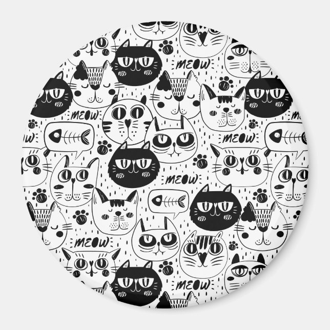 Imã Gatos Cons (Frente)