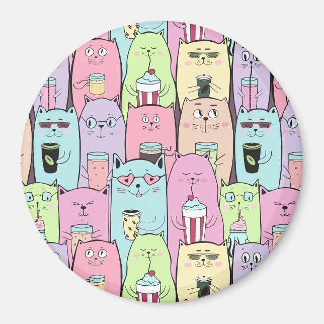 Imã Gatos Cons (Frente)