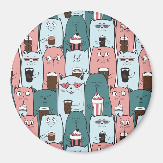 Imã Gatos Cons (Frente)