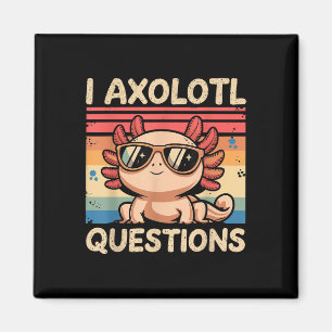 Imã Gatos Crianças Engraçadas I Axolotl Perguntas