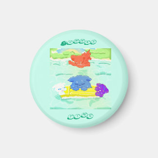 Imã Gatos da família de verão