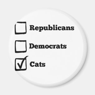 Imã Gatos da picareta! Impressão político do gato da