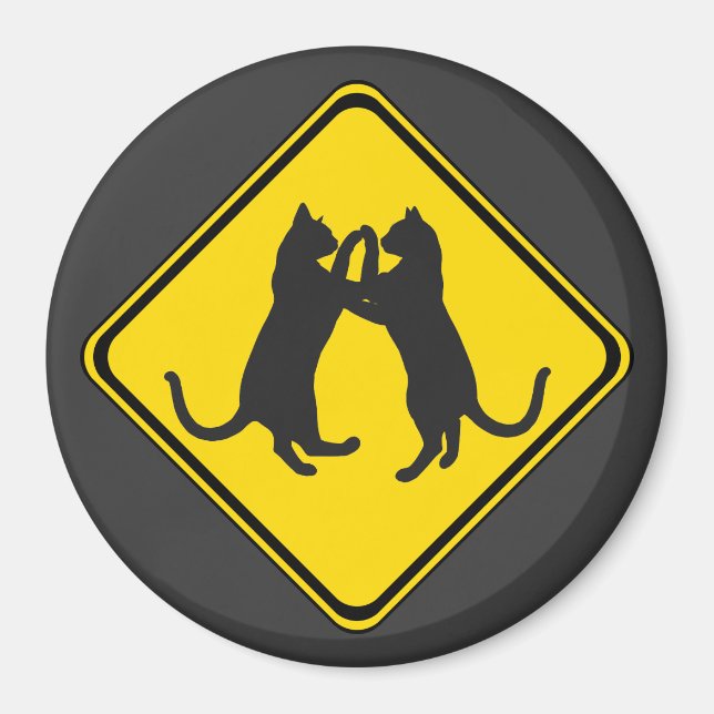 Imã Gatos Dançantes À Frente! (Frente)