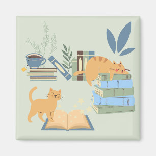 Imã Gatos de Biblioteca
