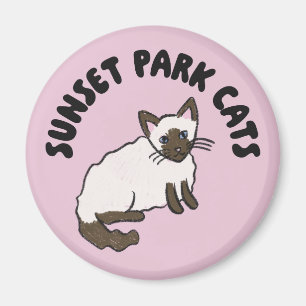 Imã Gatos do Sunset Park ímã Gato resgatado Amendo