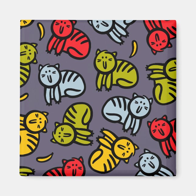 Imã Gatos e bananas (Frente)