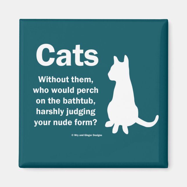 Imã Gatos e banheiras (Frente)