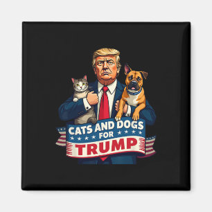 Imã Gatos E Cães Para Trump 2024 Gatinhos E Cães Para