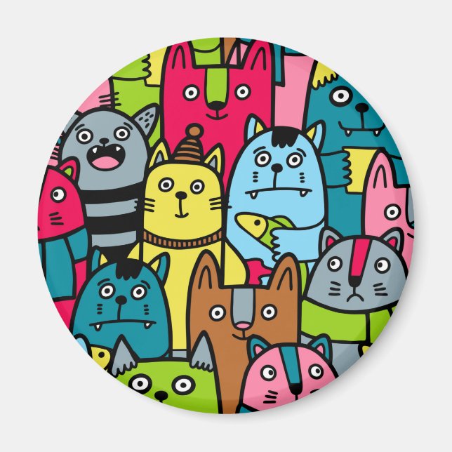 Imã Gatos e gatinhos (Frente)