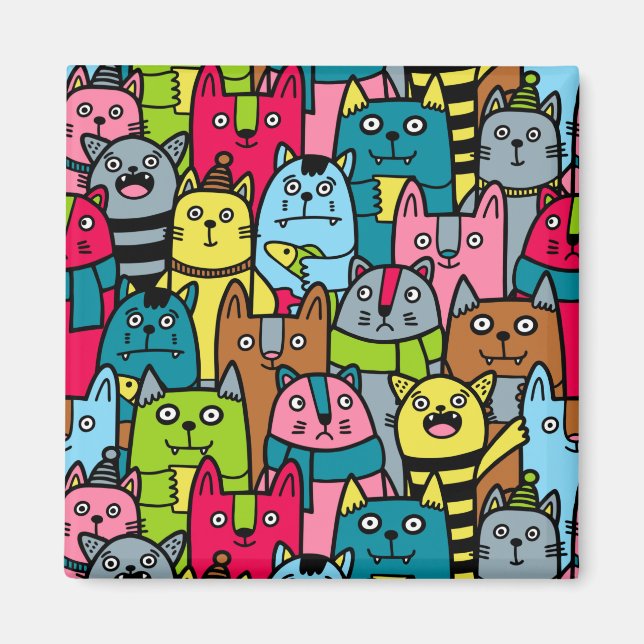 Imã Gatos e gatinhos (Frente)