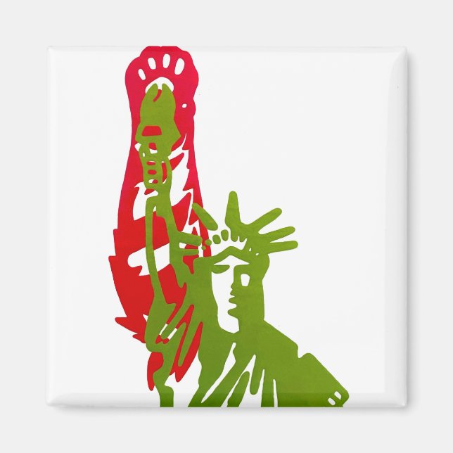 Imã Gatos e Mulheres de Gato para ímã Kamala Harris (Frente)