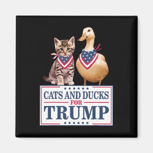 Imã Gatos E Patos Para Trump 2024 Gatinhos E Patos Par