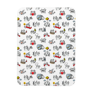 Ímã Gatos engraçados, leite e magia.