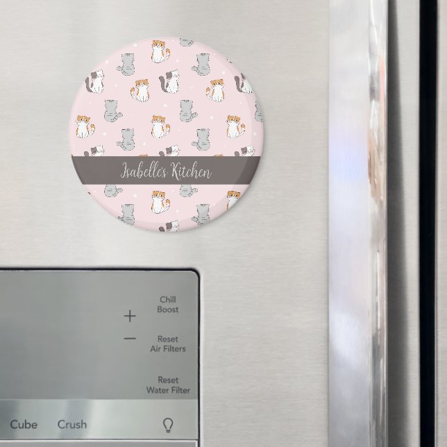 Imã Gatos Kawaii Bonitos Personalizados (In Situ (Fridge))