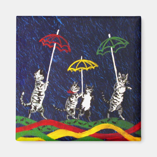 Imã Gatos na Chuva (Frente)