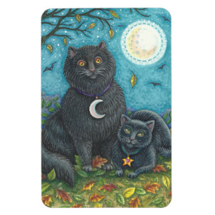 Ímã GATOS NEGROS DE MEIO, Retângulo de Lg de MAGNET F