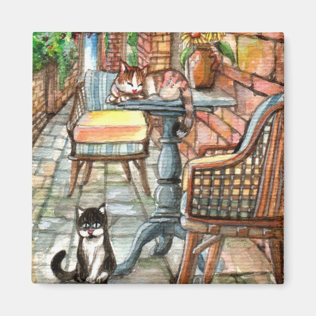 Imã Gatos no Beco traseiro (Frente)