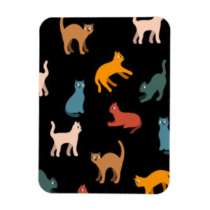 Ímã Gatos no preto