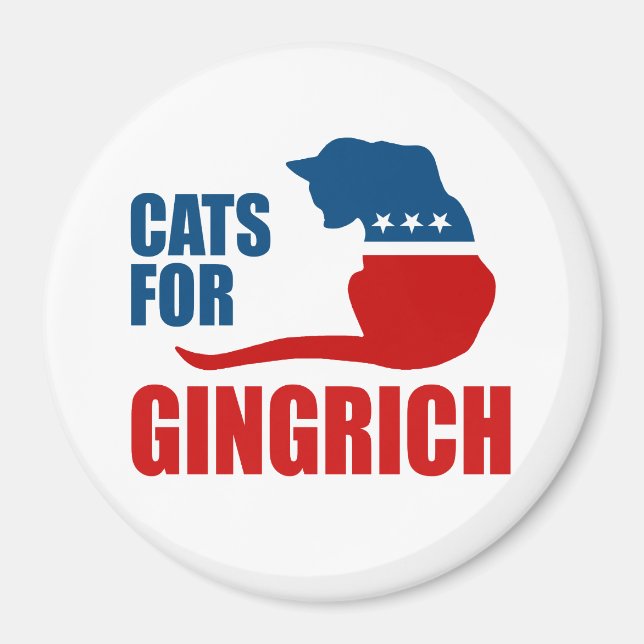 IMÃ GATOS PARA GINGRICH (Frente)