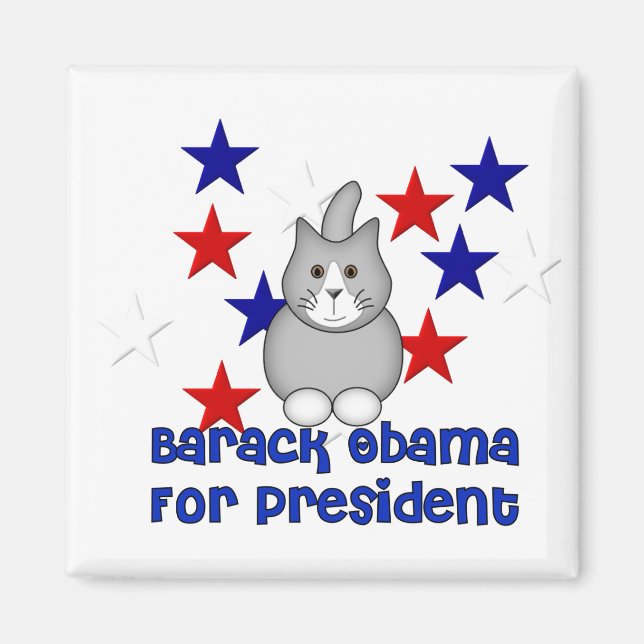 Imã Gatos Para Obama (Frente)