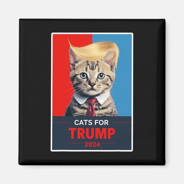 Imã Gatos Para Trump 2024 Eleição 1 (Frente)