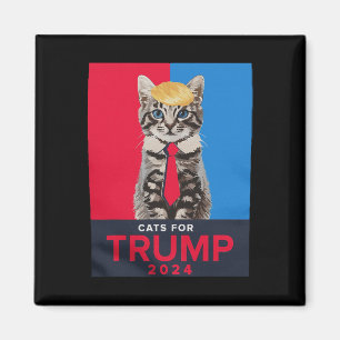 Imã Gatos Para Trump 2024 Tee Engraçado Para Vance Tru
