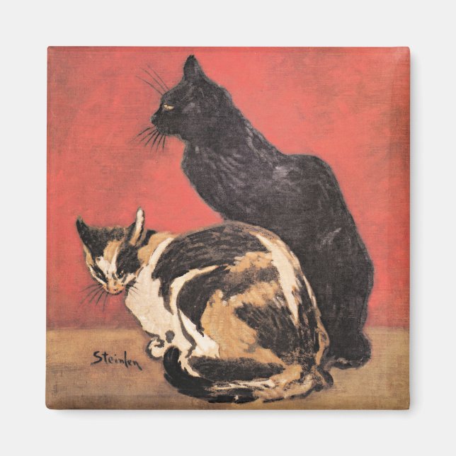 Imã Gatos, pintura de arte fina por Theophile Steinlen (Frente)