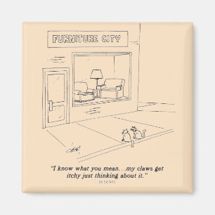 Imã Gatos que agarram a mobília