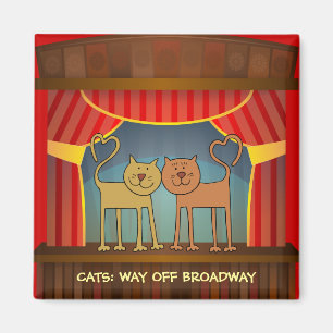 Imã Gatos: Saída do ímã do frigorífico Broadway
