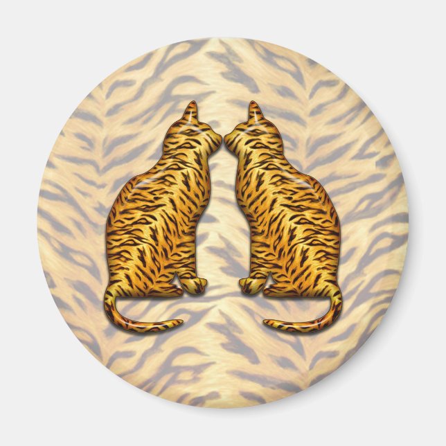 Imã Gatos Tigre (Frente)